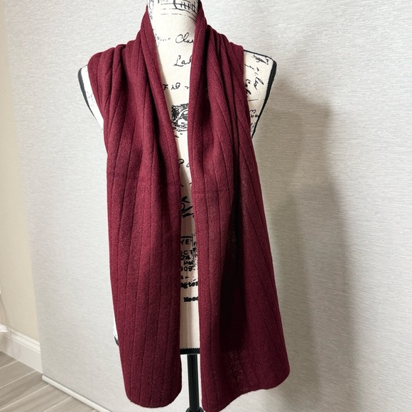 Charter Club Ribbed Crantini 100% Cashmere Scarf - Picture 4 of 5